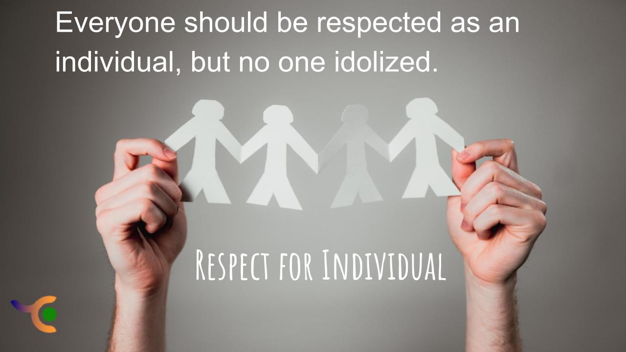 RESPECT FOR INDIVIDUAL